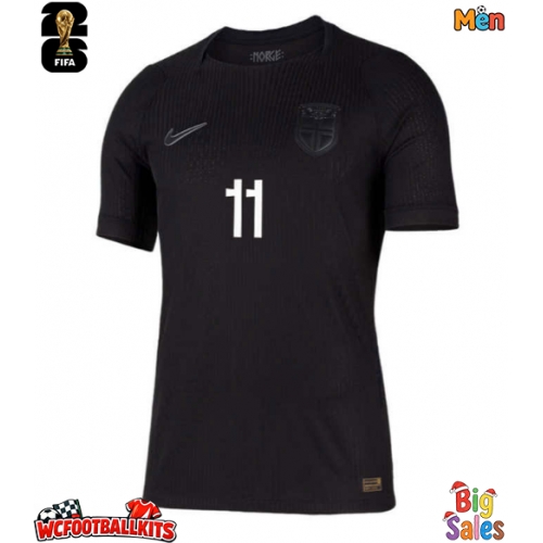 Norway Jorgen Strand Larsen #11 Replica Away Stadium Shirt World Cup 2026 Short Sleeve